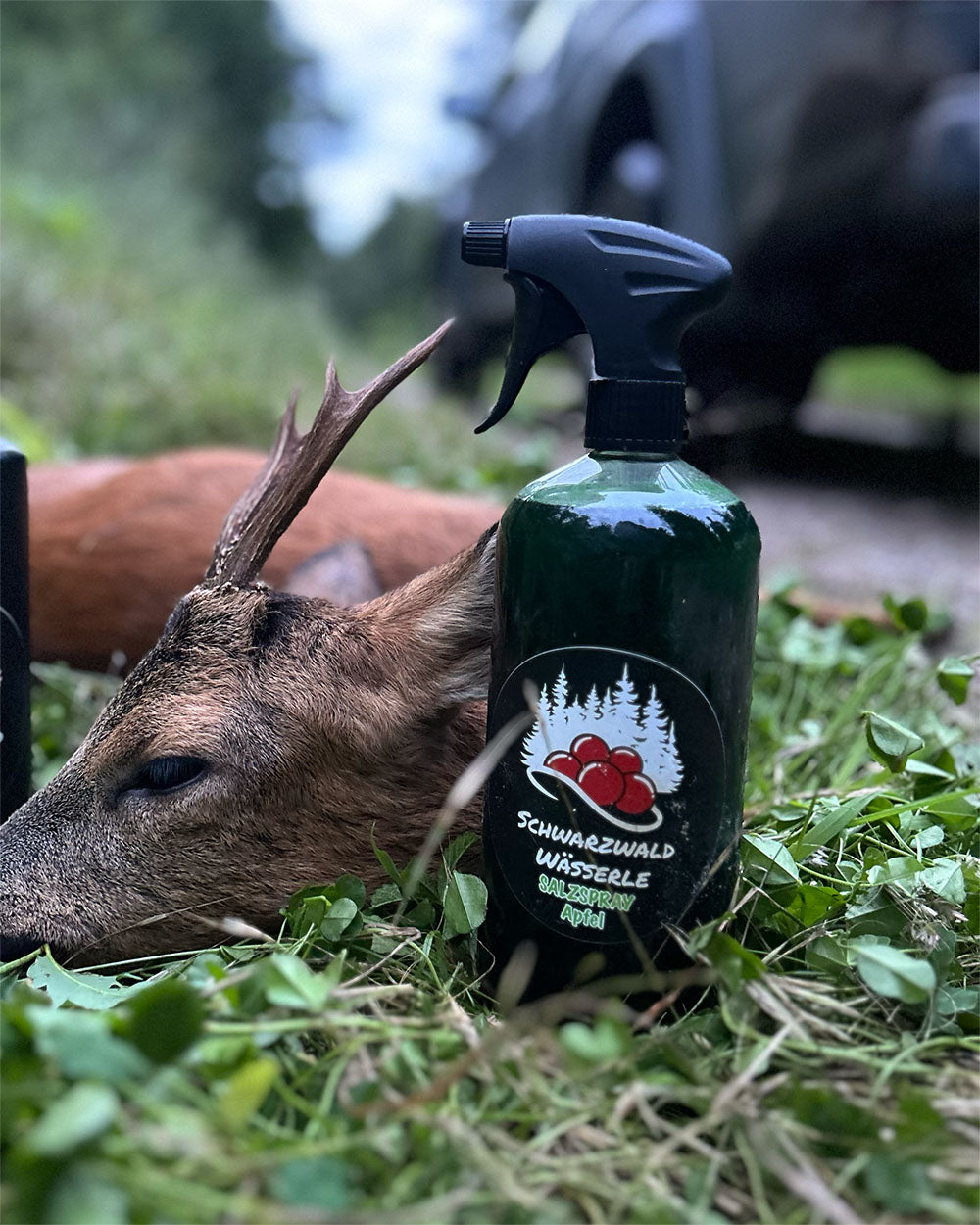 Salzspray Apfel - Lockmittel Rehwild, Schwarzwild, Rotwild und Damwild